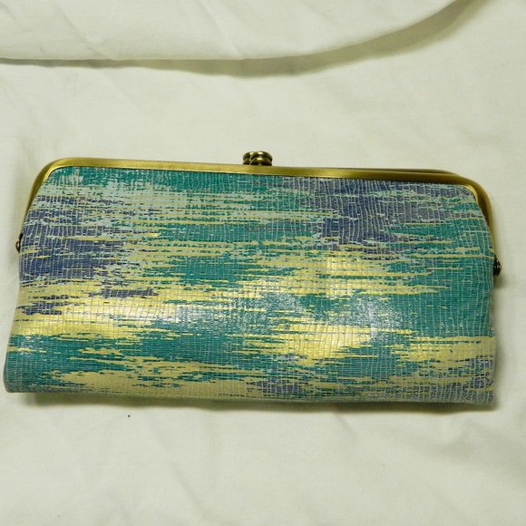 HOBO $148 Lauren Clutch Wallet Cracked Glass NWT! - Picture 5 of 7